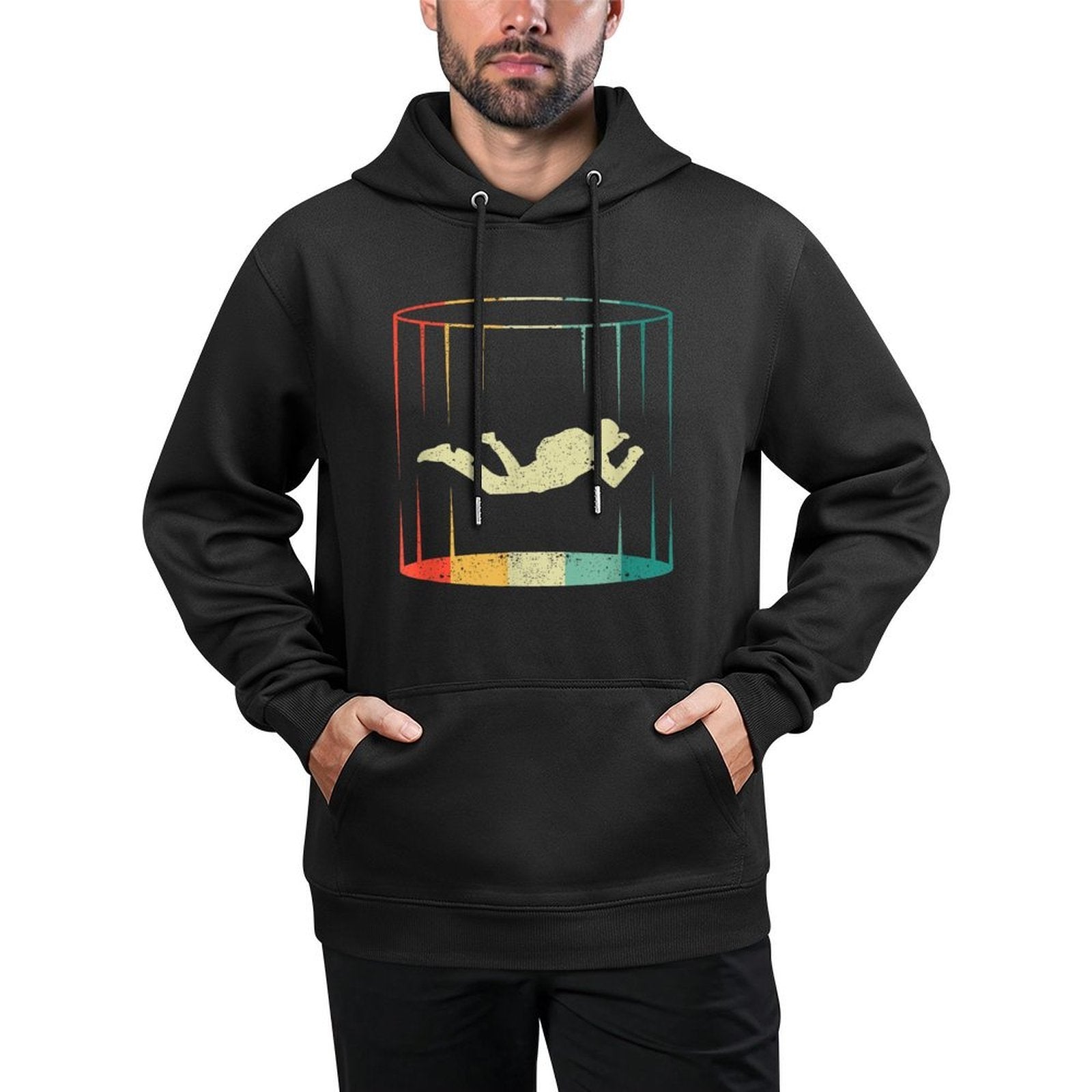 Bodyflying Wind Channel Indoor Skydiving Lover Tunnel Flight Relaxed Fit Hoodie