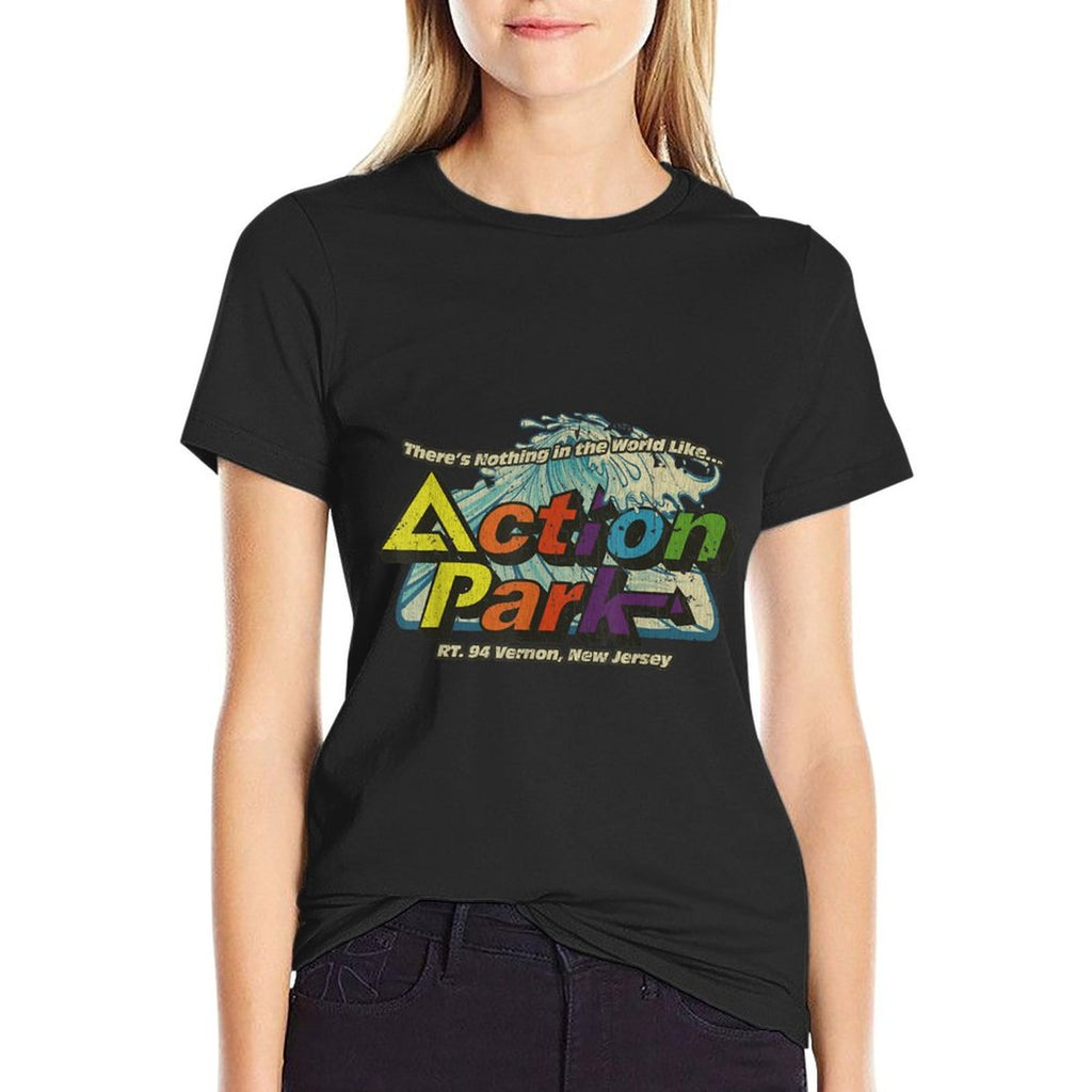 Funny Action Park New Jersey 1978 Vintage  High-quality Stitching T-Shirt