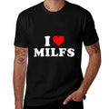I Love Heart MILFs Day And Mature Womens Funny  Moisture-wicking T-Shirt
