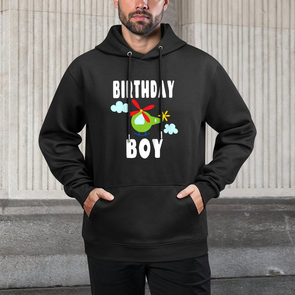 Kids Helicopter Birthday Party - Six Year Old - 6 On Tail Moisture-Wicking Hoodie