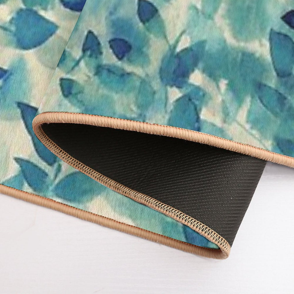 Warm Blue Forest  Eco-Friendly Bath Mat