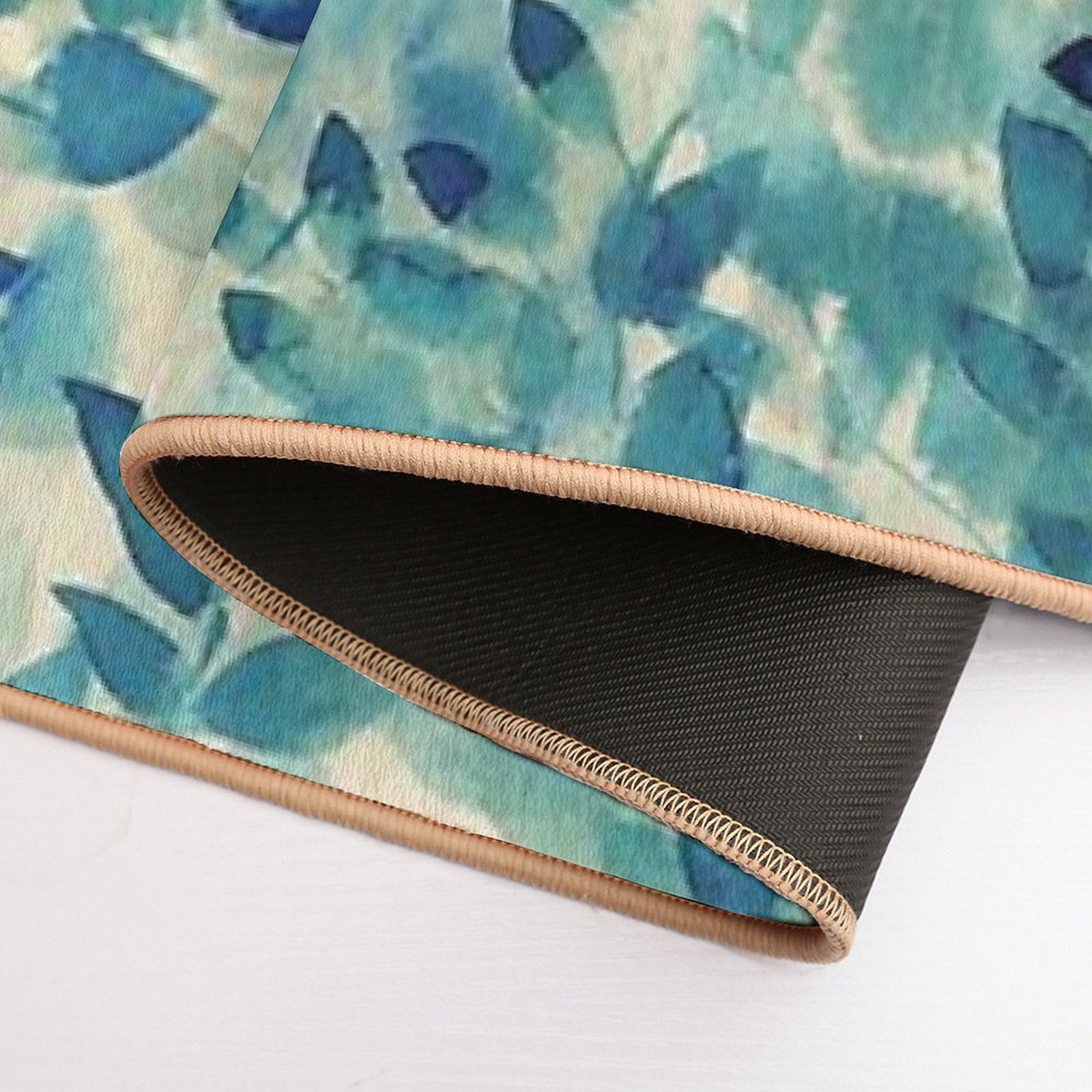 Warm Blue Forest  Eco-Friendly Bath Mat