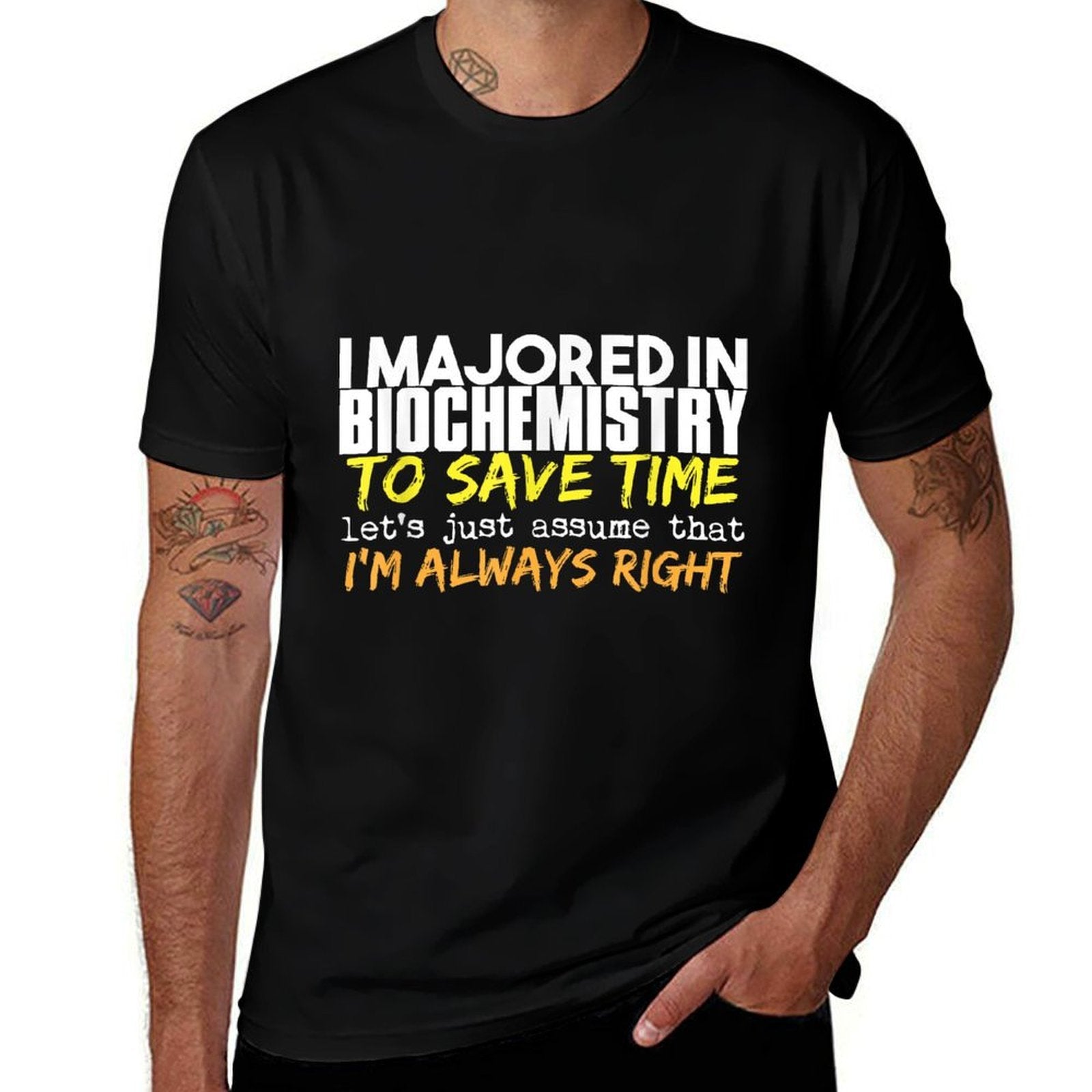 Biochemistry Major Gift for Back to School Gift  Graphic-printed T-Shirt
