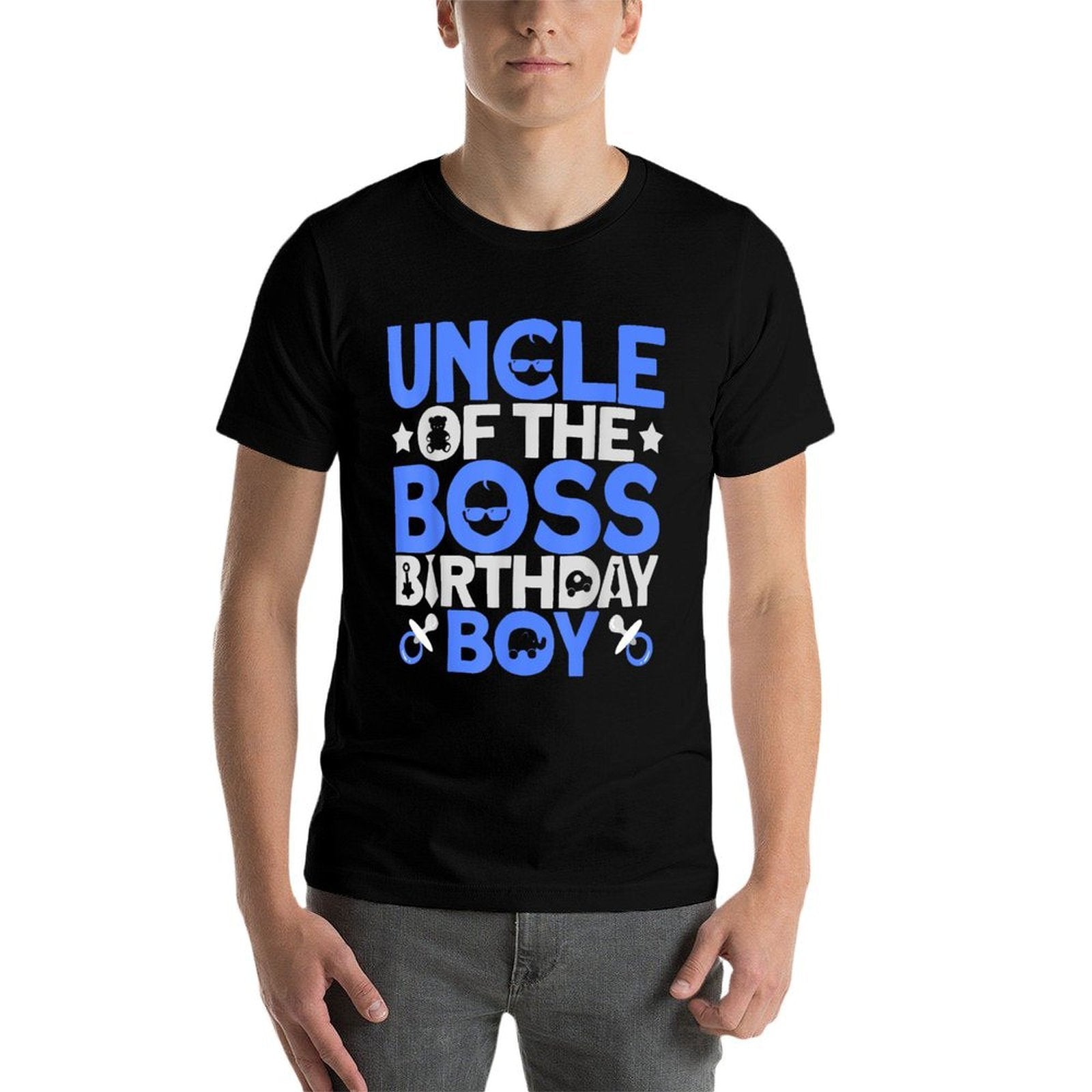 Uncle Of The Boss Birthday Party Outfit Like A Boss Uncle  Trendy Pattern T-Shirt