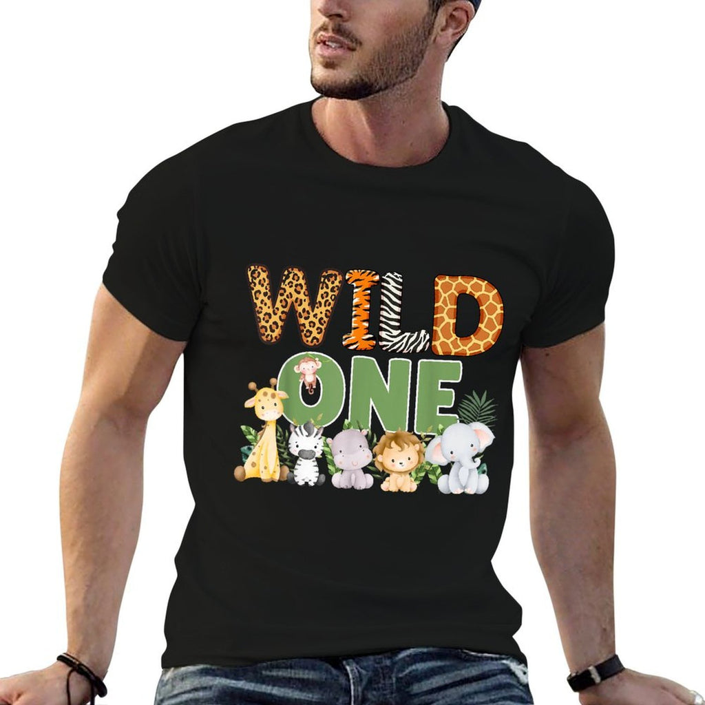 Wild One 1 Year Old 1st Birthday Safari Family Matching  Classic T-Shirt