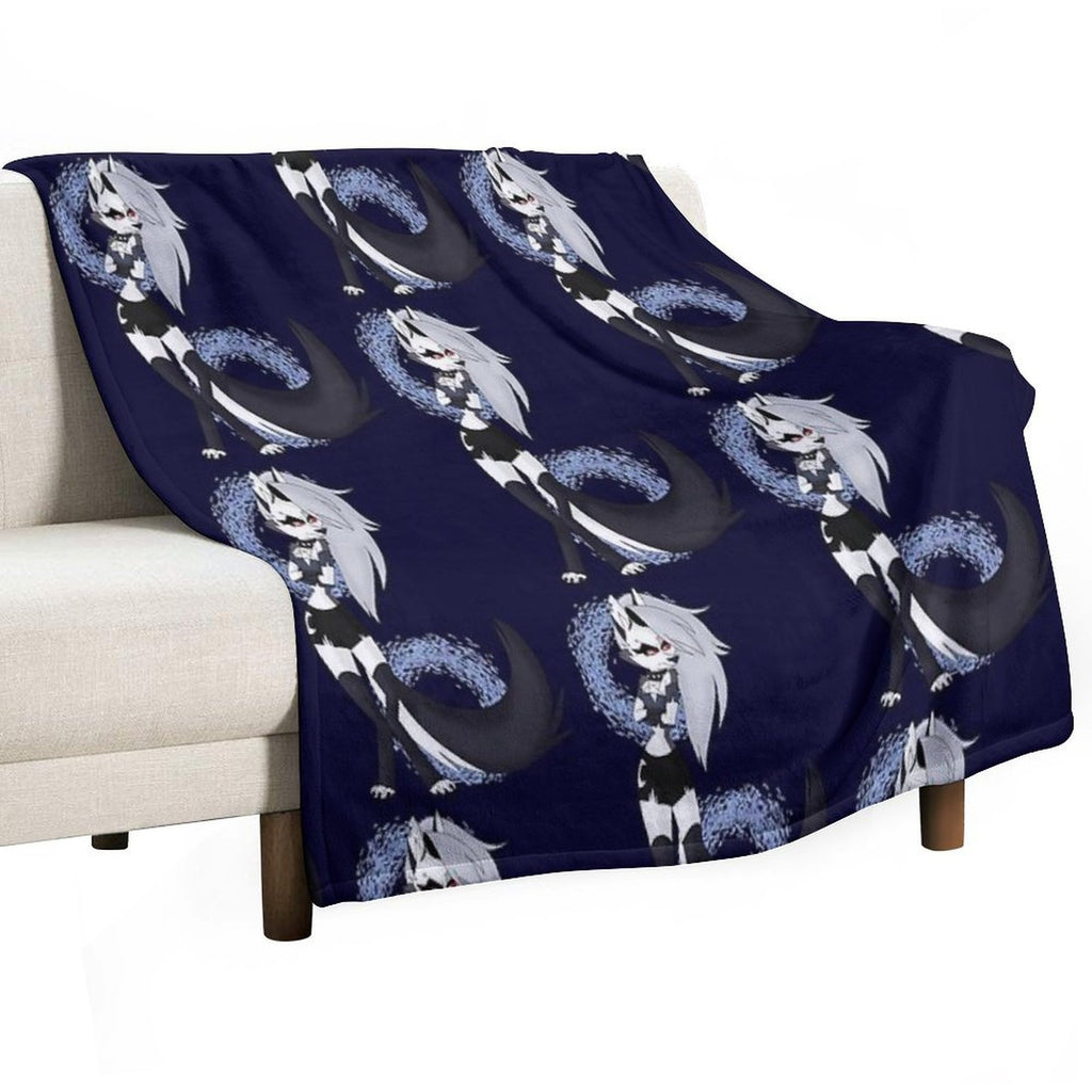 Loona from Helluva Boss Shrink-resistant Throw Blanket