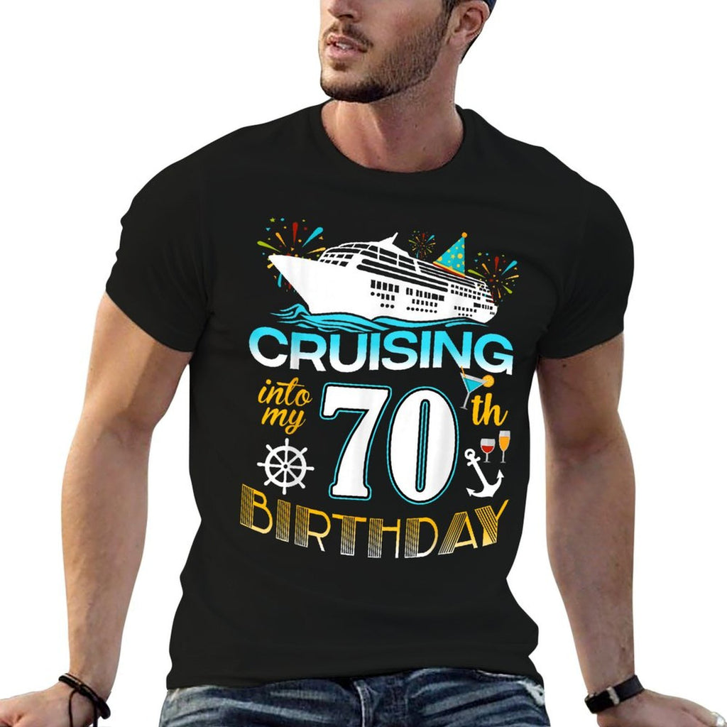 Cruising Into My 70 Year Old Birthday Crew 70th Cruise Bday  Soft T-Shirt