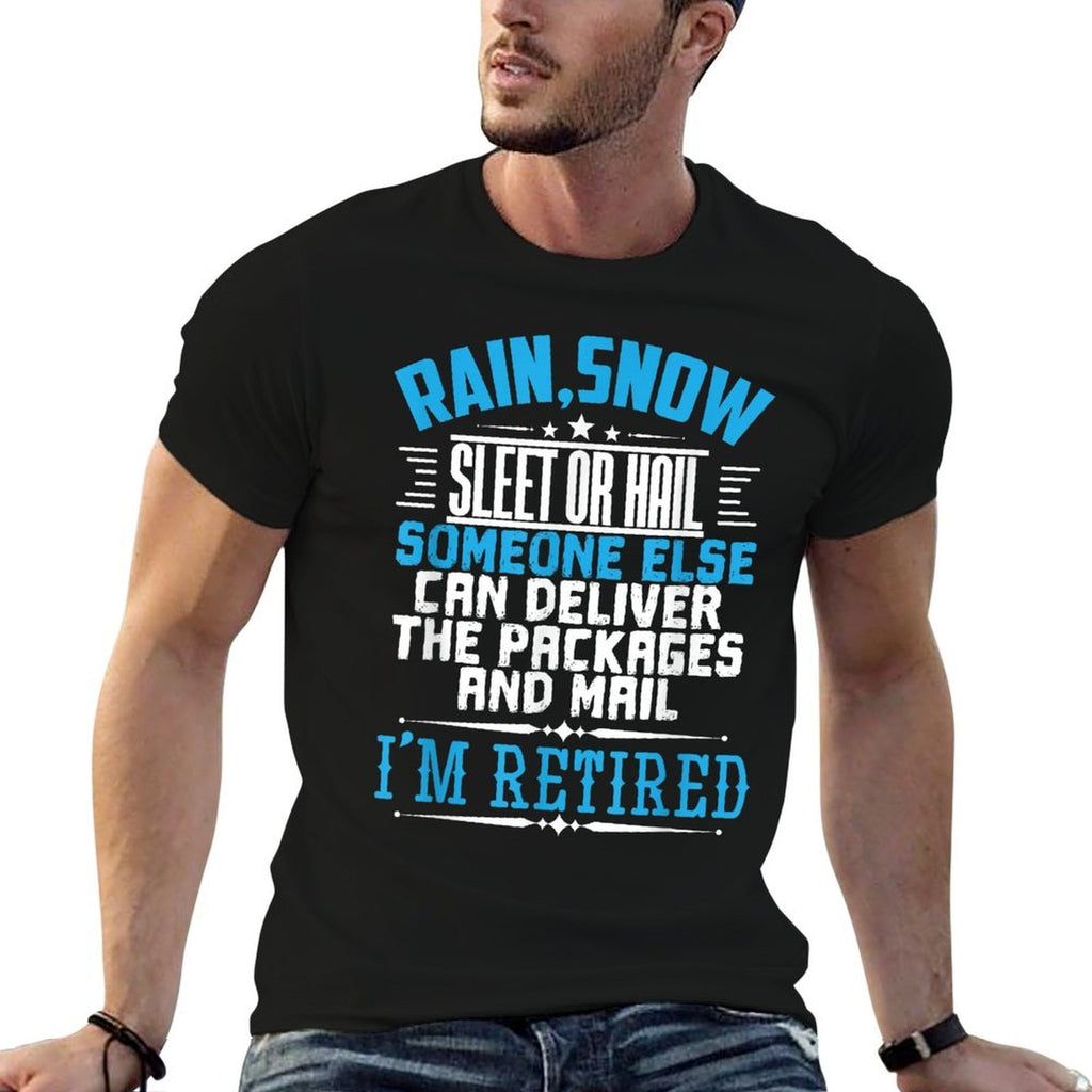 Funny Retired Postal Post Office Mailman Retirement Gift  Tagless Design T-Shirt