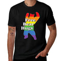 Funny Gay Pride Rainbow Free Bear Hugs LGBTQ  Wrinkle-resistant T-Shirt