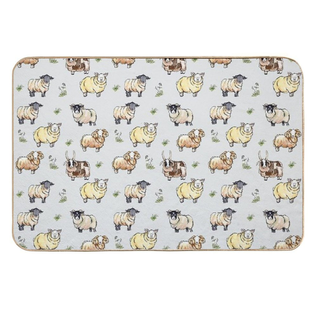 British Sheep  Slip-Resistant Bath Mat