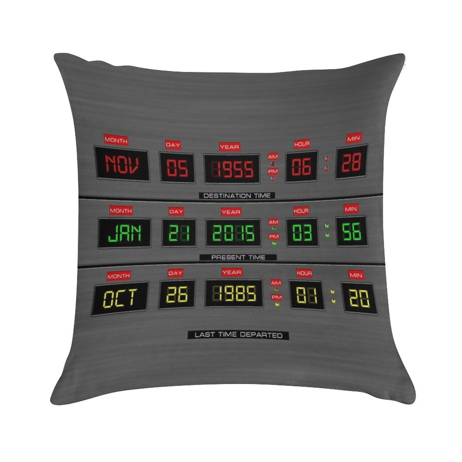 Back To The Future Soft Skin-Friendly Throw Pillow