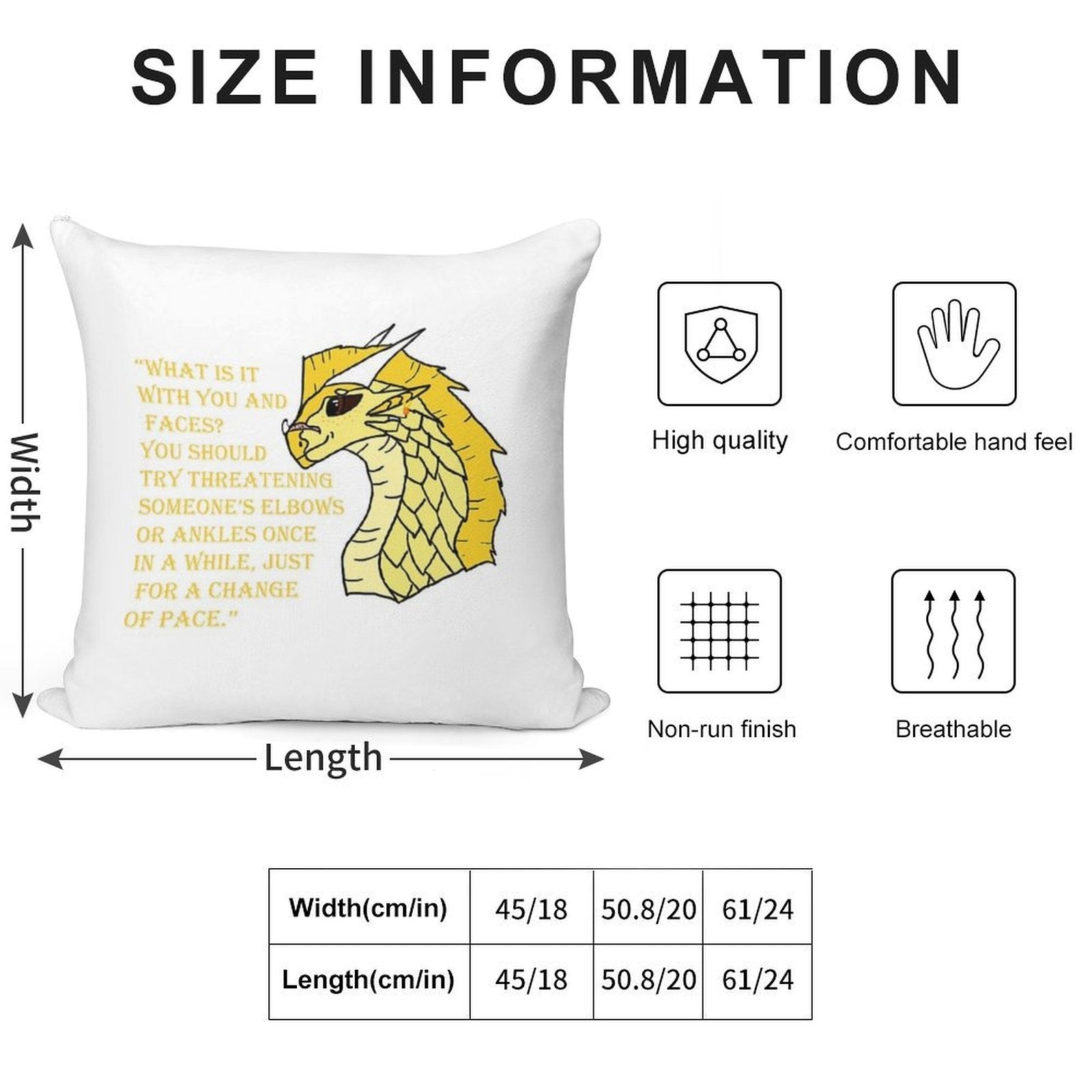 Qibli Quote [OUTDATED!! SEE DESCRIPTION!!] Soft Washable Throw Pillow