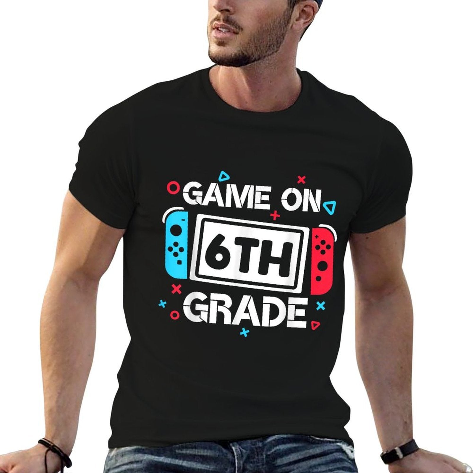 Game On 6th Grade Gamer Teacher Student Gift Back to School for Men Women Girls Kids  Classic T-Shirt