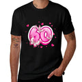 60th Birthday Cute Butterfly for 60 Years Old Girl Women  Easy-care T-Shirt