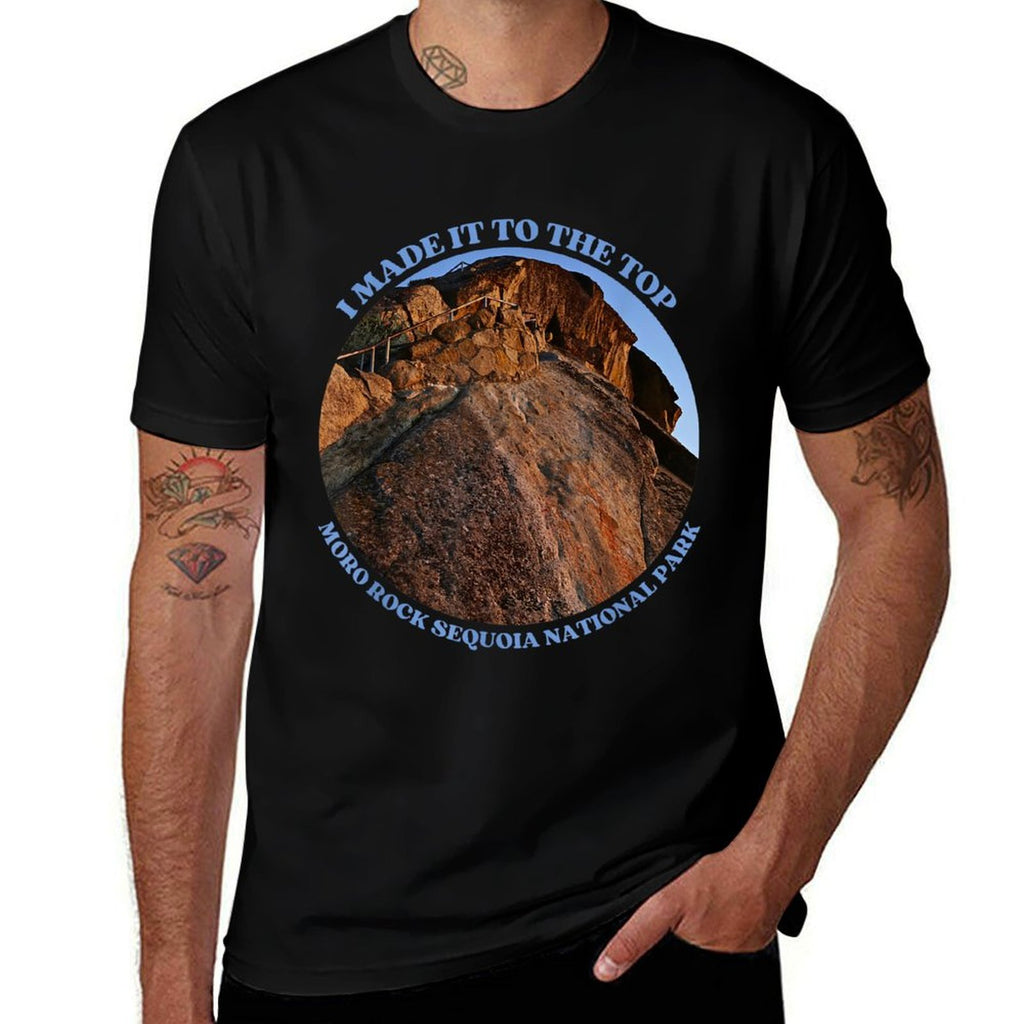 Sequoia National Park Moro Rock California Forest Redwoods  Durable T-Shirt