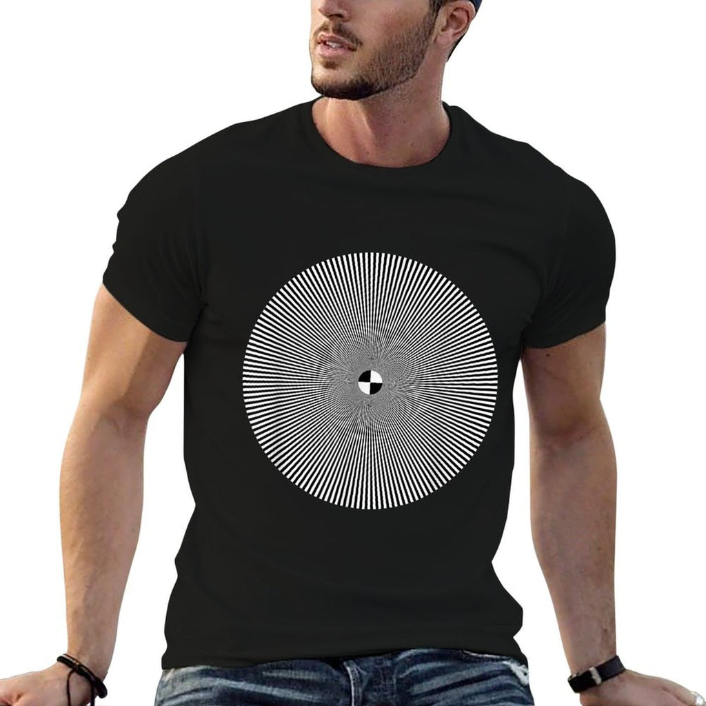 Optical Art Test Pattern Design For Television  Odor-resistant T-Shirt