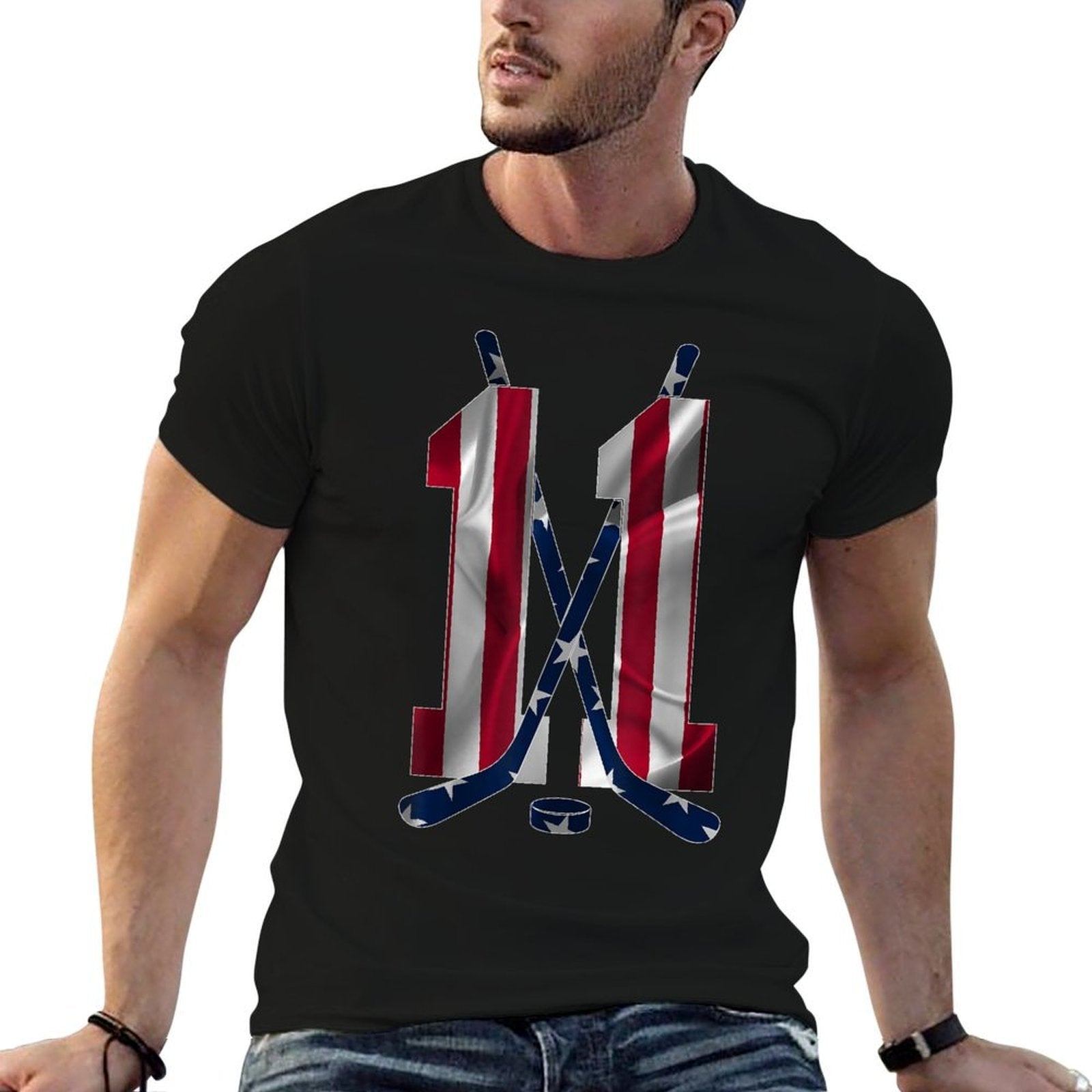 NUMBER 11 YEARS ICE HOCKEY 11TH BIRTHDAY Comfortable T-Shirt