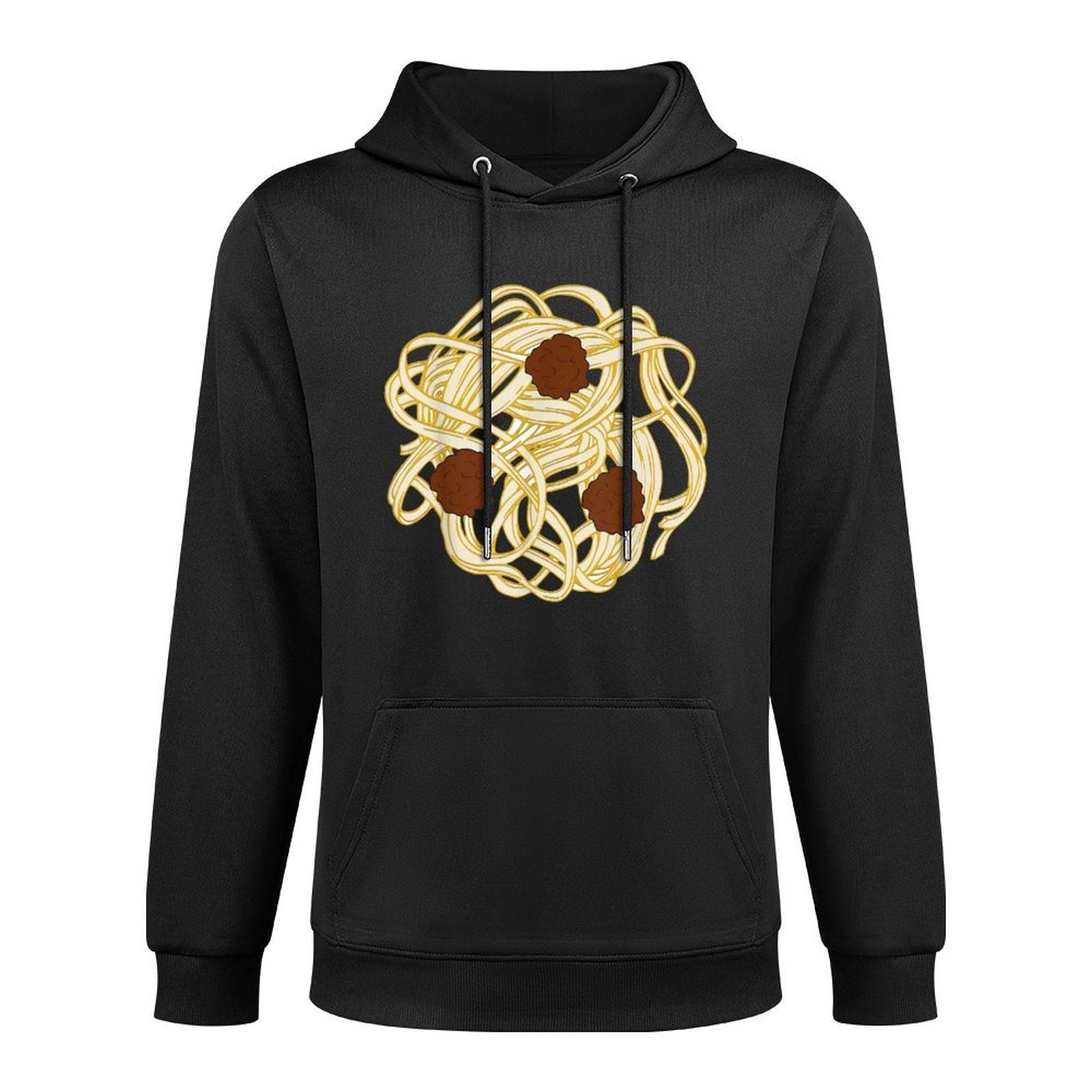 Funny Halloween Costume Food Spaghetti Meatballs Simple Safe Cotton-Polyester Blend Hoodie