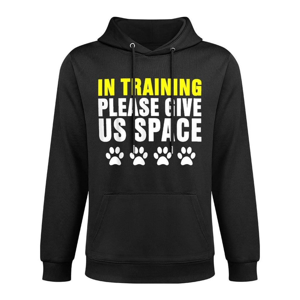 In Training Please Give Us Space Dog Reactive Dog Trainers Relaxed Fit Hoodie