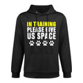 In Training Please Give Us Space Dog Reactive Dog Trainers Relaxed Fit Hoodie