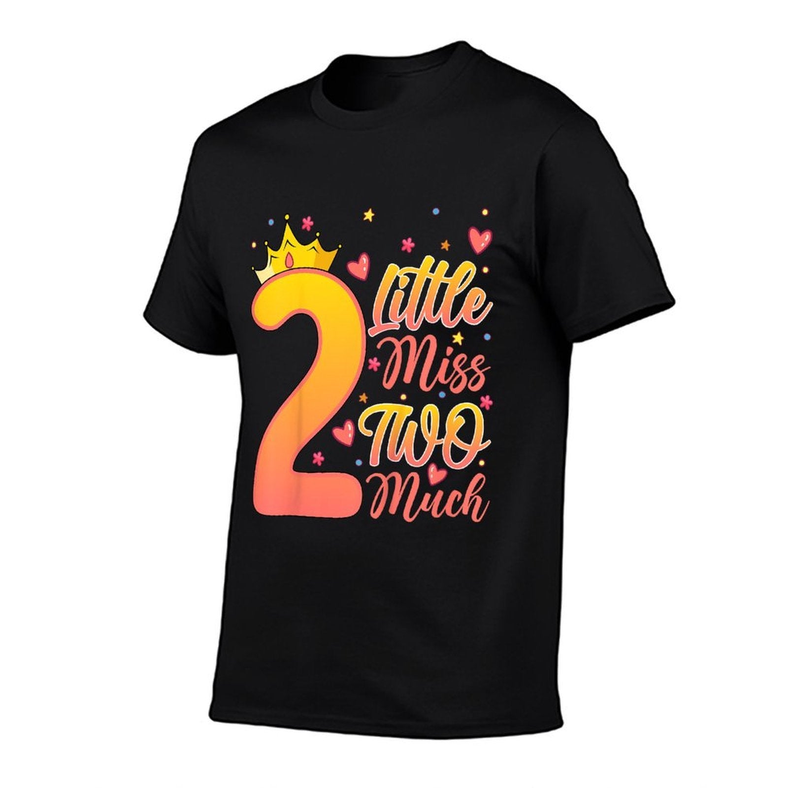 Kids Little Miss Two Much Kids 2 Years Old 2nd Birthday Party  Affordable Price T-Shirt