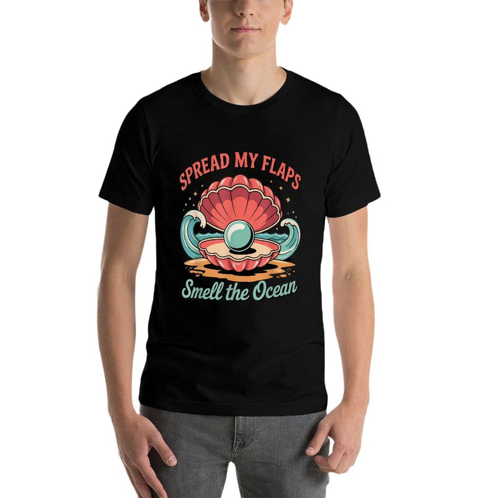 Spread My Flaps Smell The Ocean Funny Adult Humor Men Women  Easy-care T-Shirt