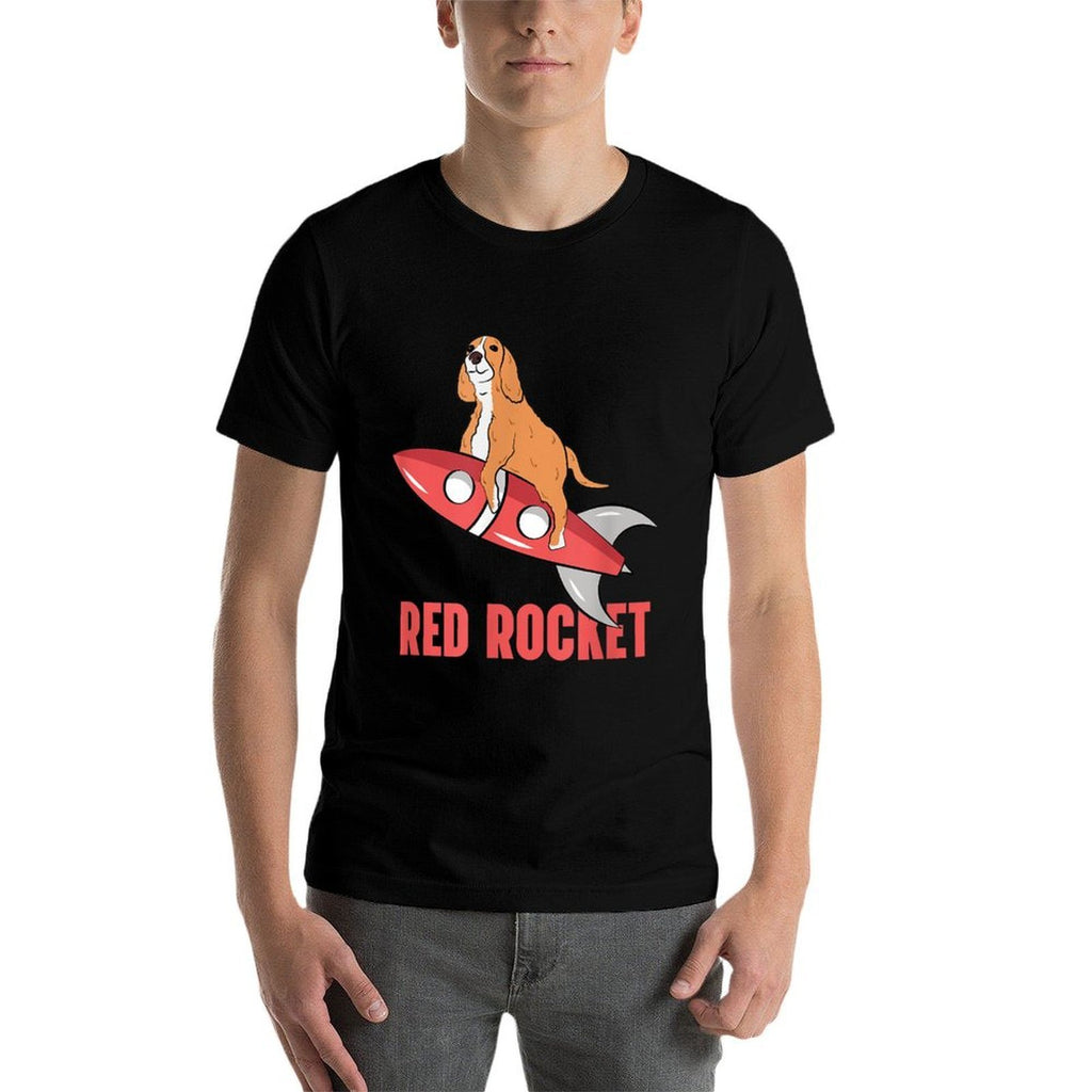 Red Rocket Dog Funny Dank Meme Memes for Men Women  Vintage-inspired T-Shirt