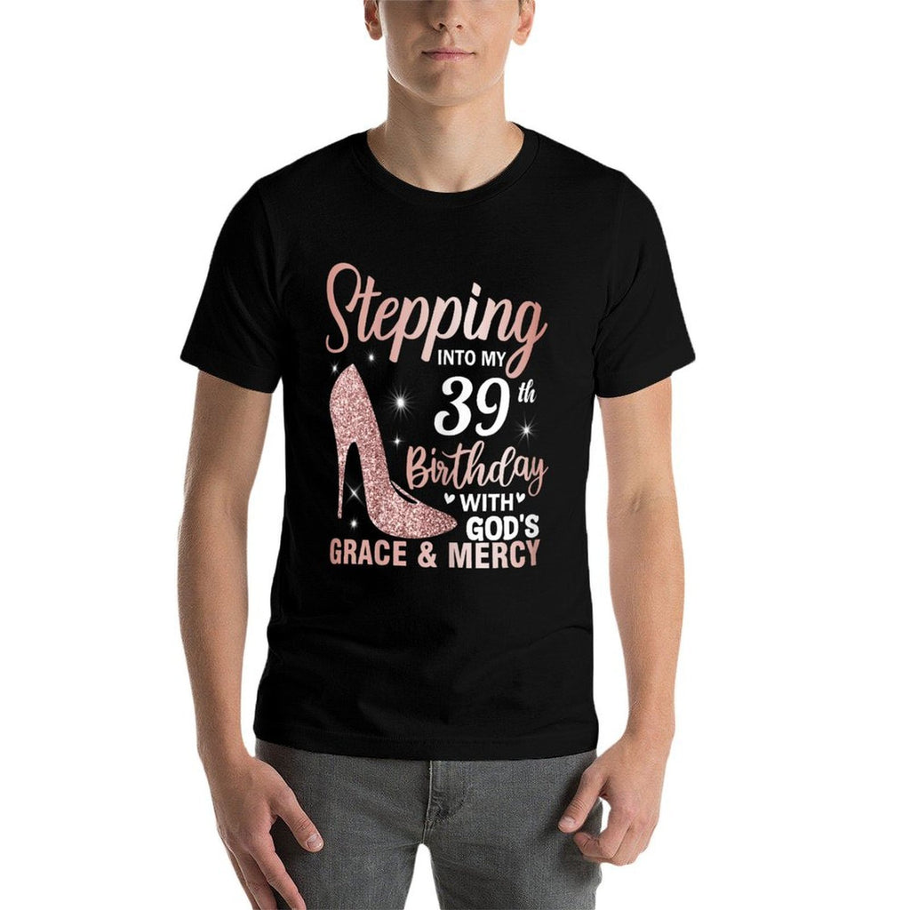Stepping Into My 39th Birthday Women 39 Year Old Bday  Vintage-inspired T-Shirt