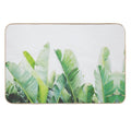 Tropical Banana Leaves Durable Bath Mat