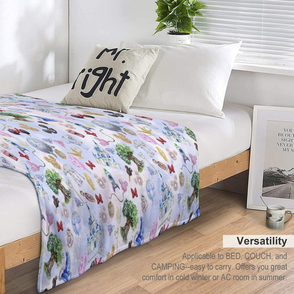 WDW Park Hopper Gift-ready Throw Blanket