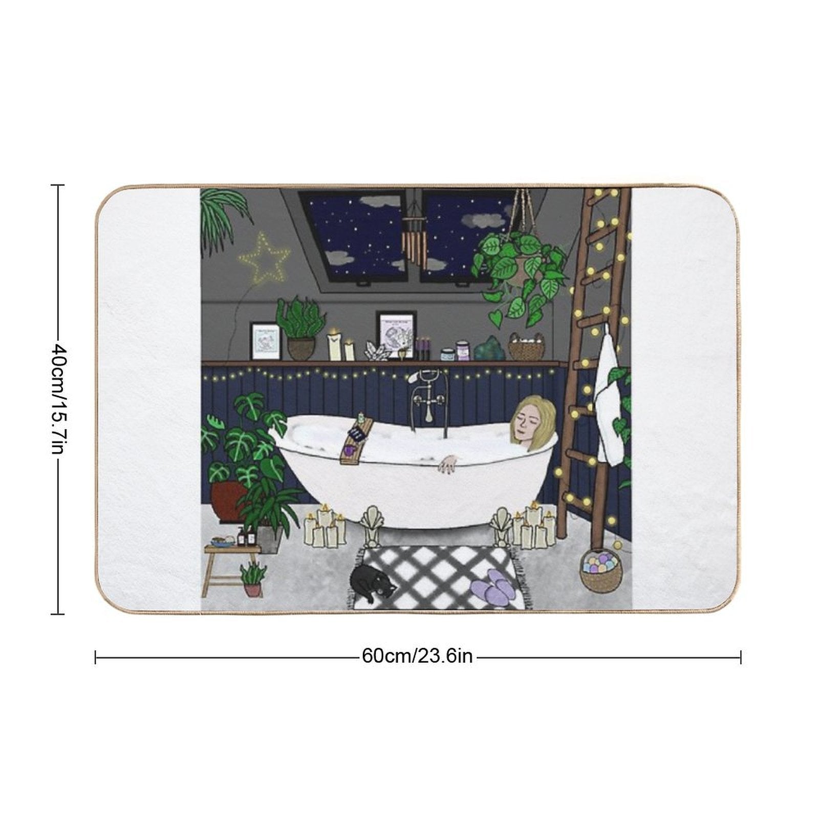 Bath Time  Absorbent Bath Mat