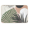 Minimal Jungle Leaves Finesse #2 #tropical #decor #art  Versatile Bath Mat