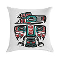 Haida Tlingit Native Raven Totem Soft Style Accent Throw Pillow