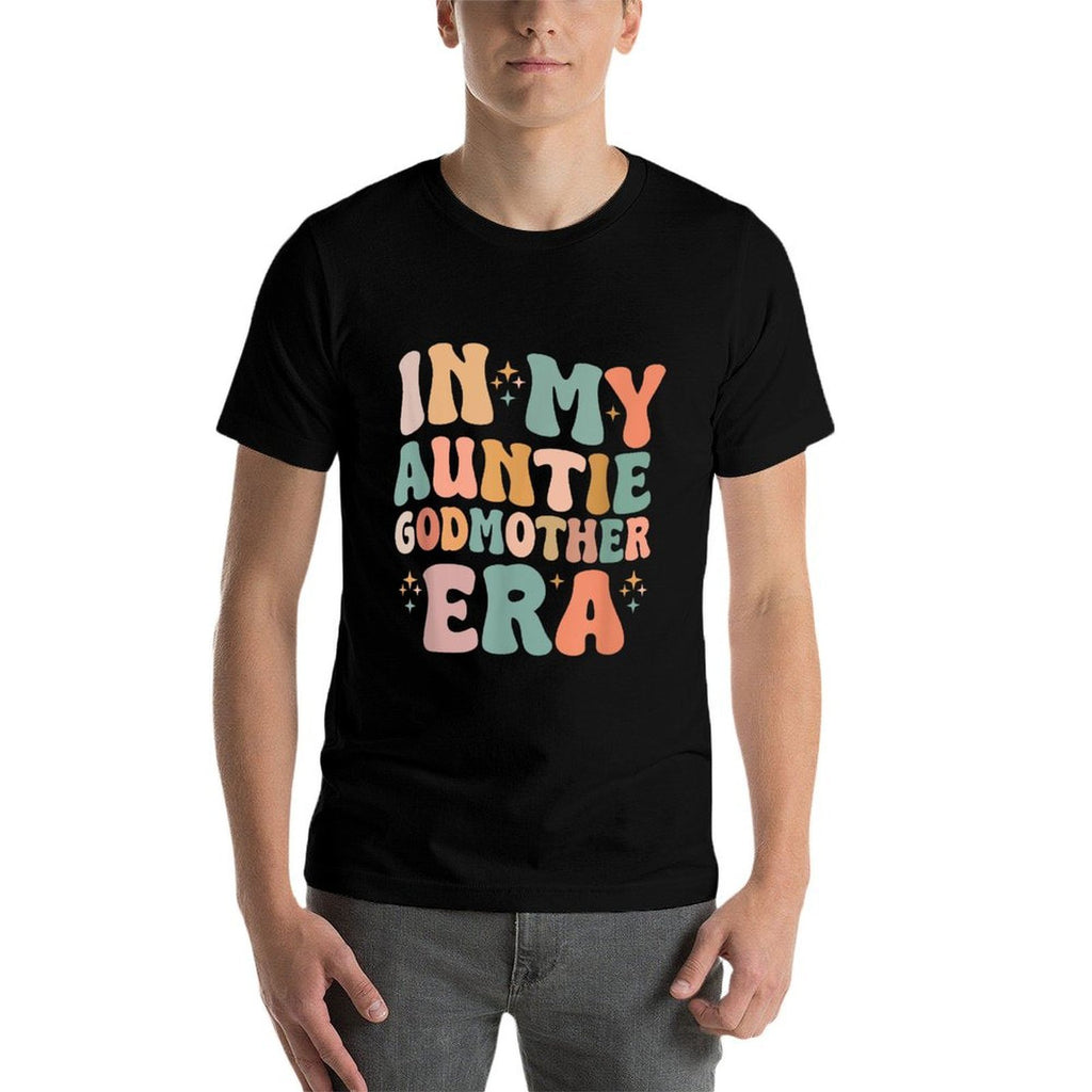 In My Auntie Godmother Era Announcement for Mothers Day  Trendy Pattern T-Shirt
