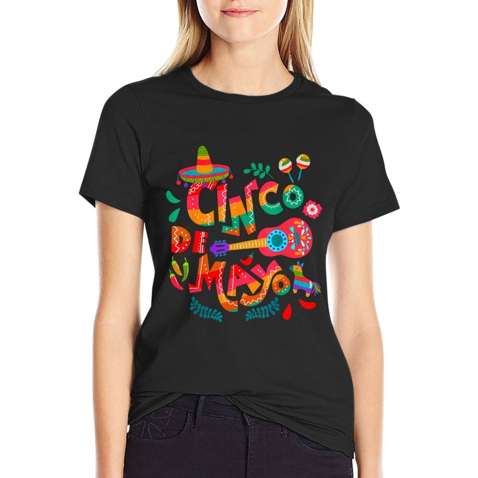 Cinco De Mayo Mexican Fiesta Celebrate 5 De Mayo May 5  High-quality Stitching T-Shirt