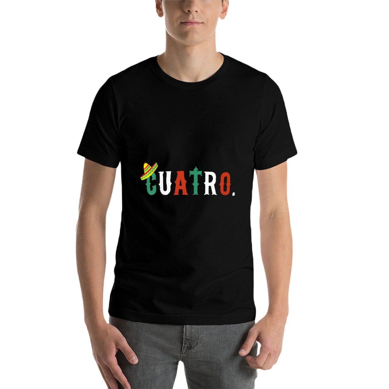 Kids 4 Year Old Mexican Fiesta Birthday Theme Cuatro Ano 4th Gift  Eco-friendly Material T-Shirt