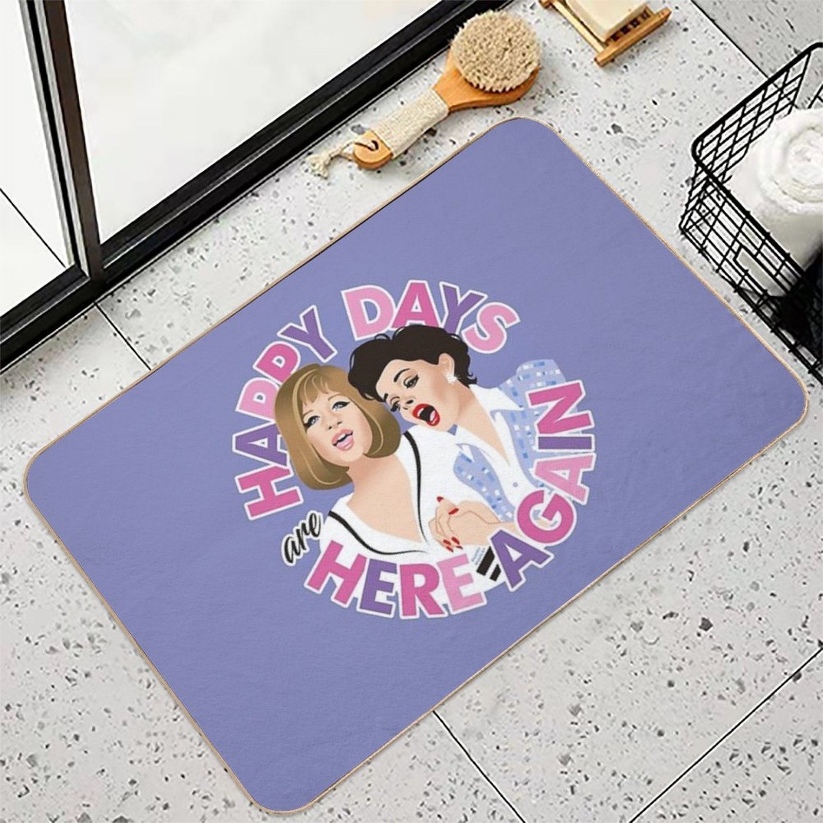 Happy Days  Stain-Proof Bath Mat