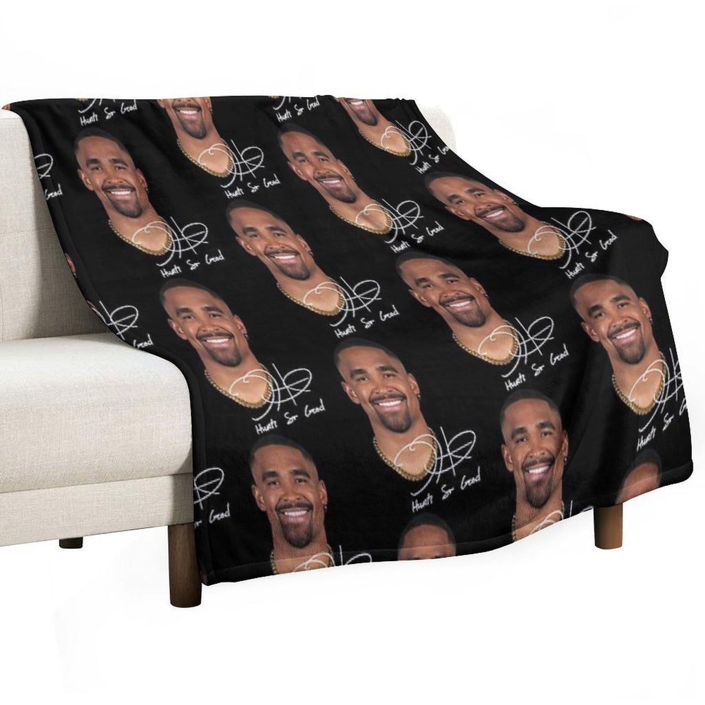 Jalen Hurts So Good Vintage 90s Machine-washable Throw Blanket