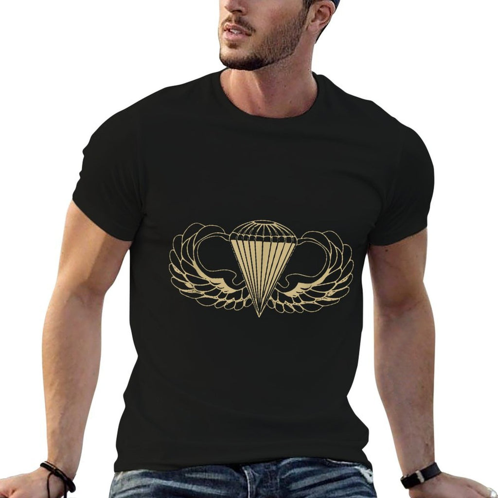 US Army Parachute Wings Badge Airborne ODG  Versatile T-Shirt