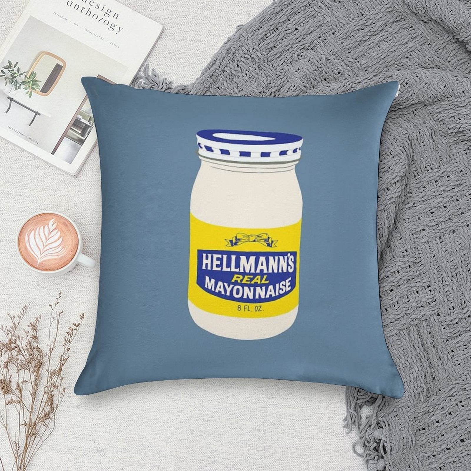 Mayonnaise ! Soft Warmth Comfort Throw Pillow
