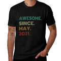 Kids 4 Years Old Awesome Since May 2021 4th Birthday  Quick-drying T-Shirt