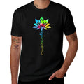 Womens Namaste Rainbow Mandala Lotus Flower Meditation Yoga  Stretchy T-Shirt