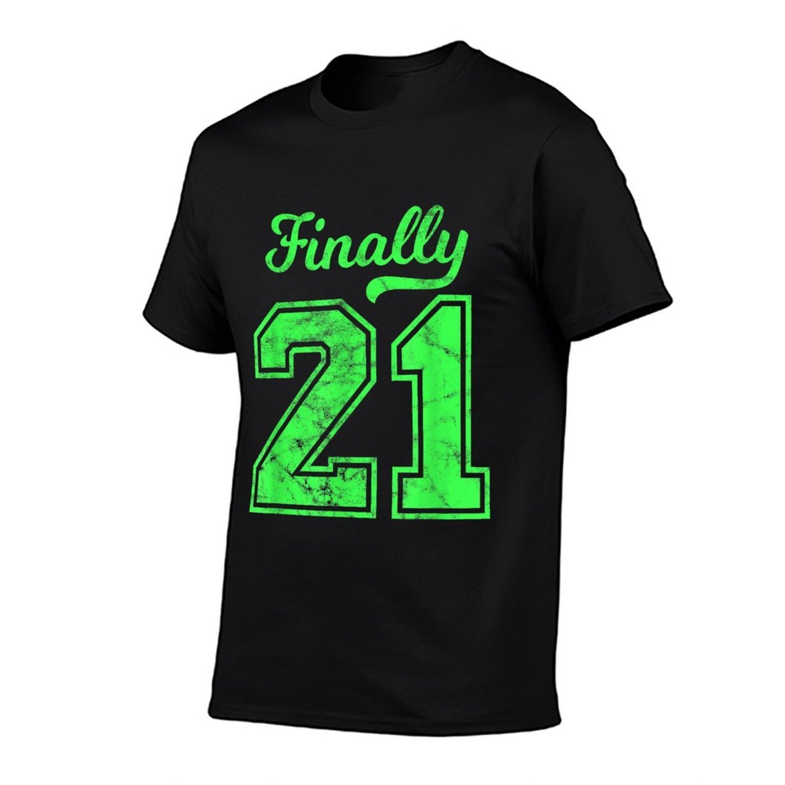 21st Birthday Boy Girl Born 2001 21st Birthday  Oversized Silhouette T-Shirt