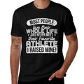 I Raised My Favorite Athlete Sports Mom Dad Gift  Eco-friendly Material T-Shirt