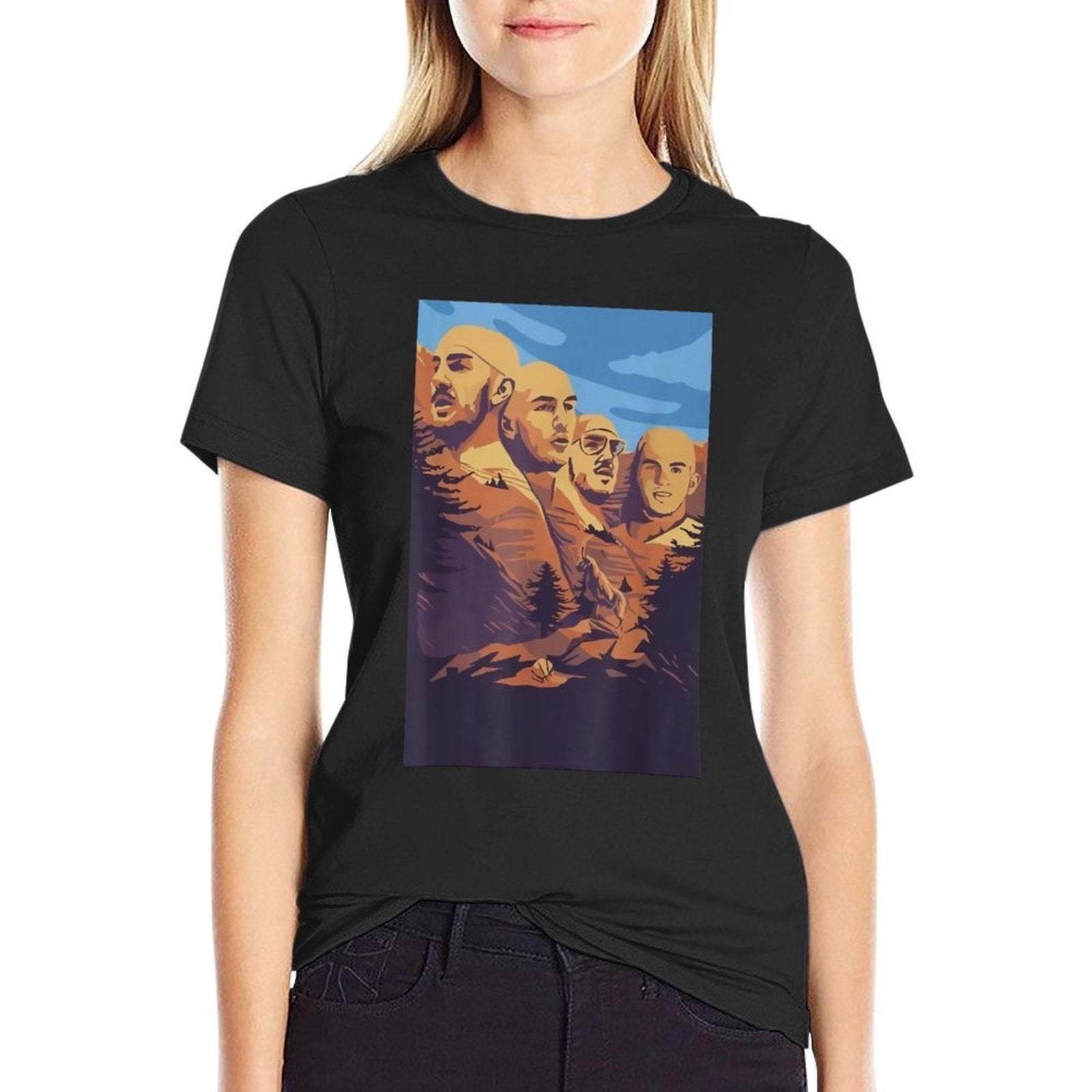 Alex Face Caruso Mount Rushmore Funny Meme Basketball  Polyester Blend T-Shirt