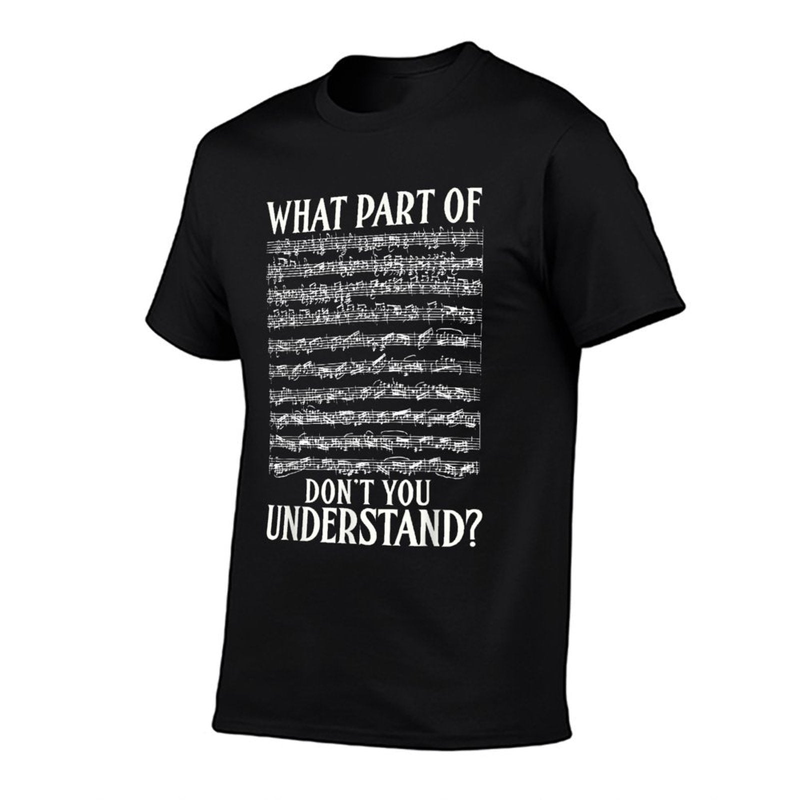 What Part Of Dont You Understand Musician Notes Funny Music  Heathered Texture T-Shirt
