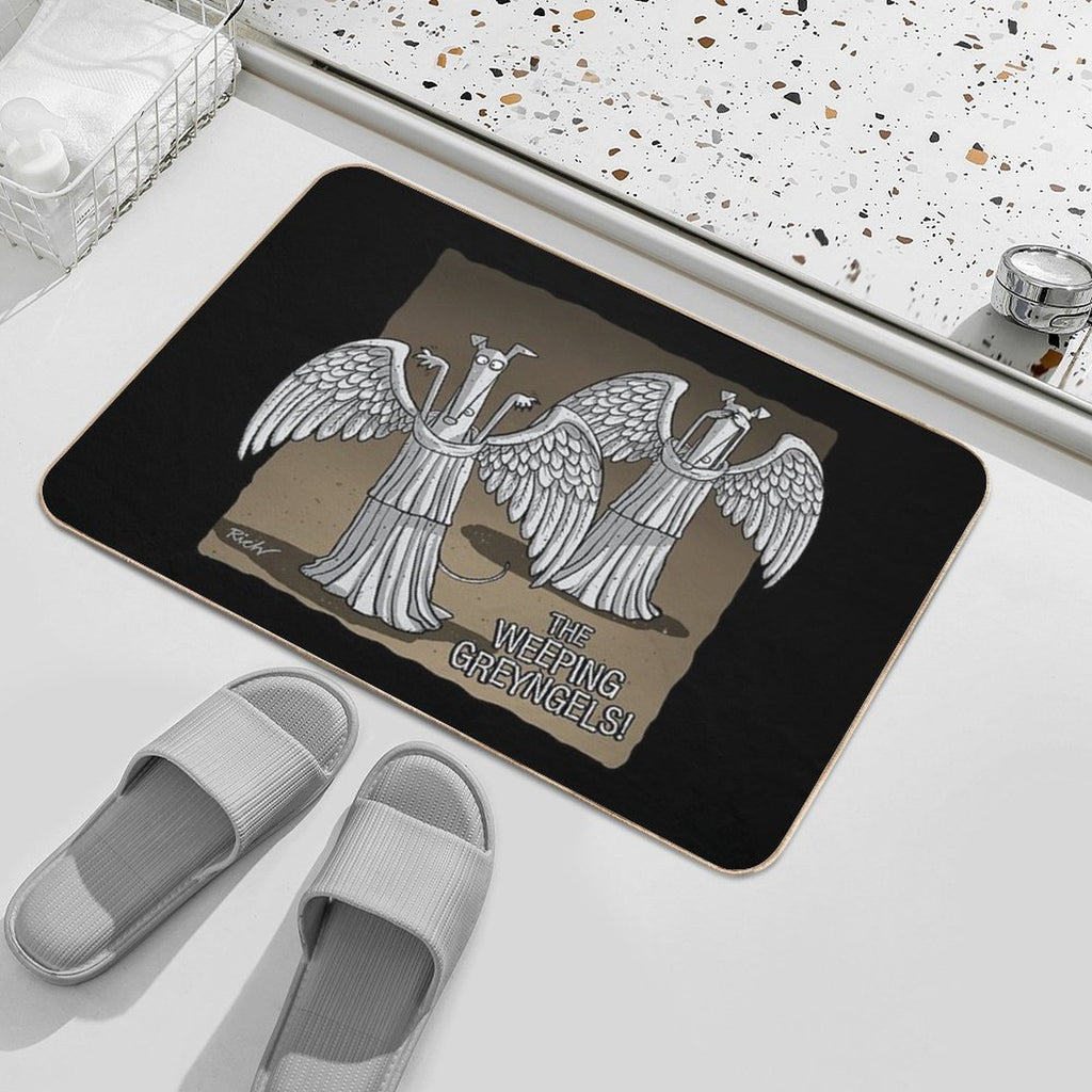The Weeping Greyngels  Repositionable Bath Mat