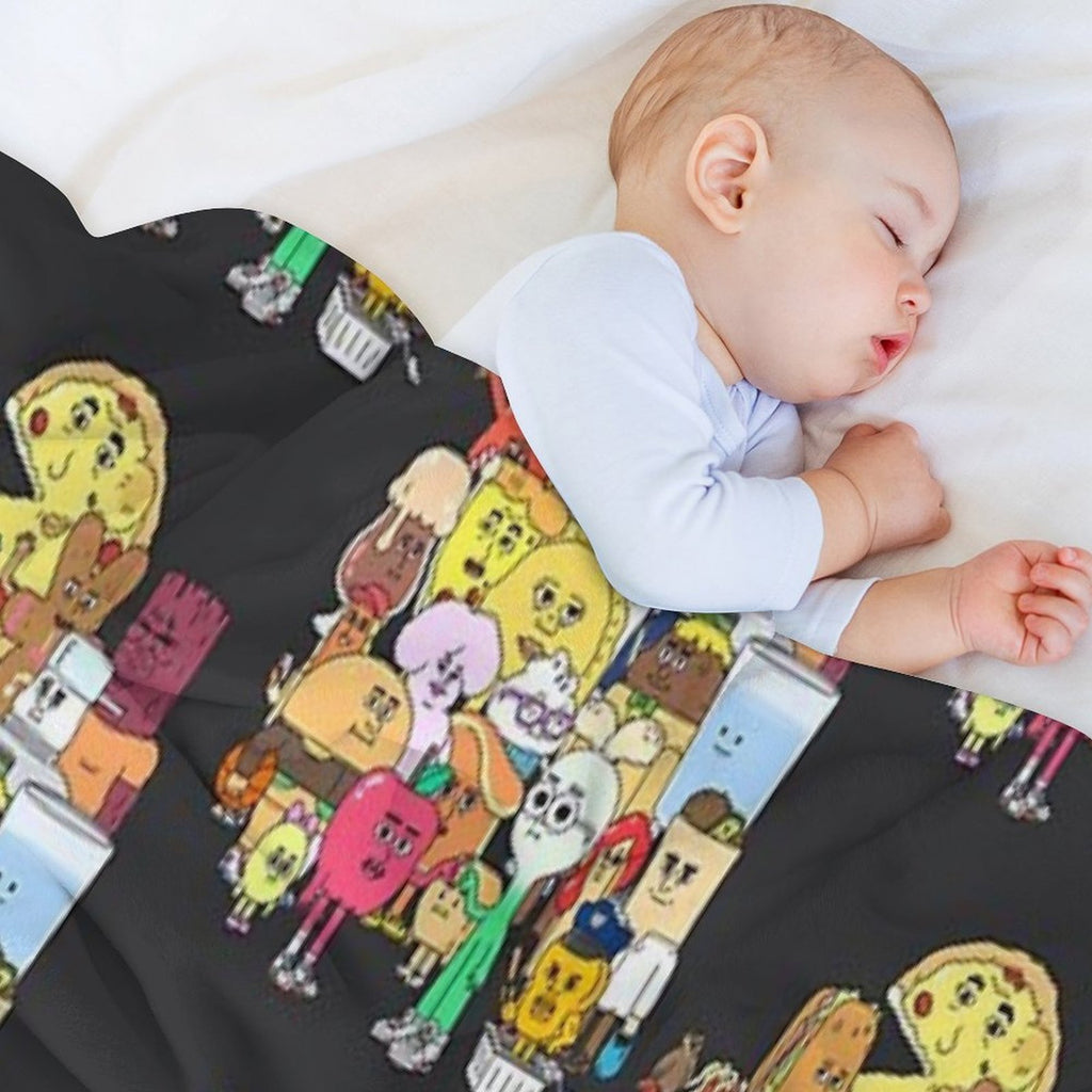 The Apple And Onion Gang Wrinkle-free Throw Blanket