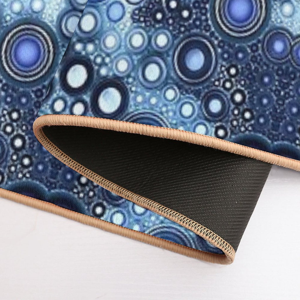 Jewels of Blues  Easy Maintenance Bath Mat