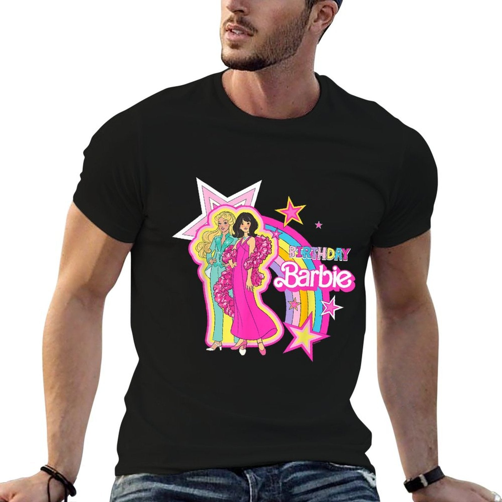 Barbie - Birthday Barbie Rainbow  Easy-care T-Shirt